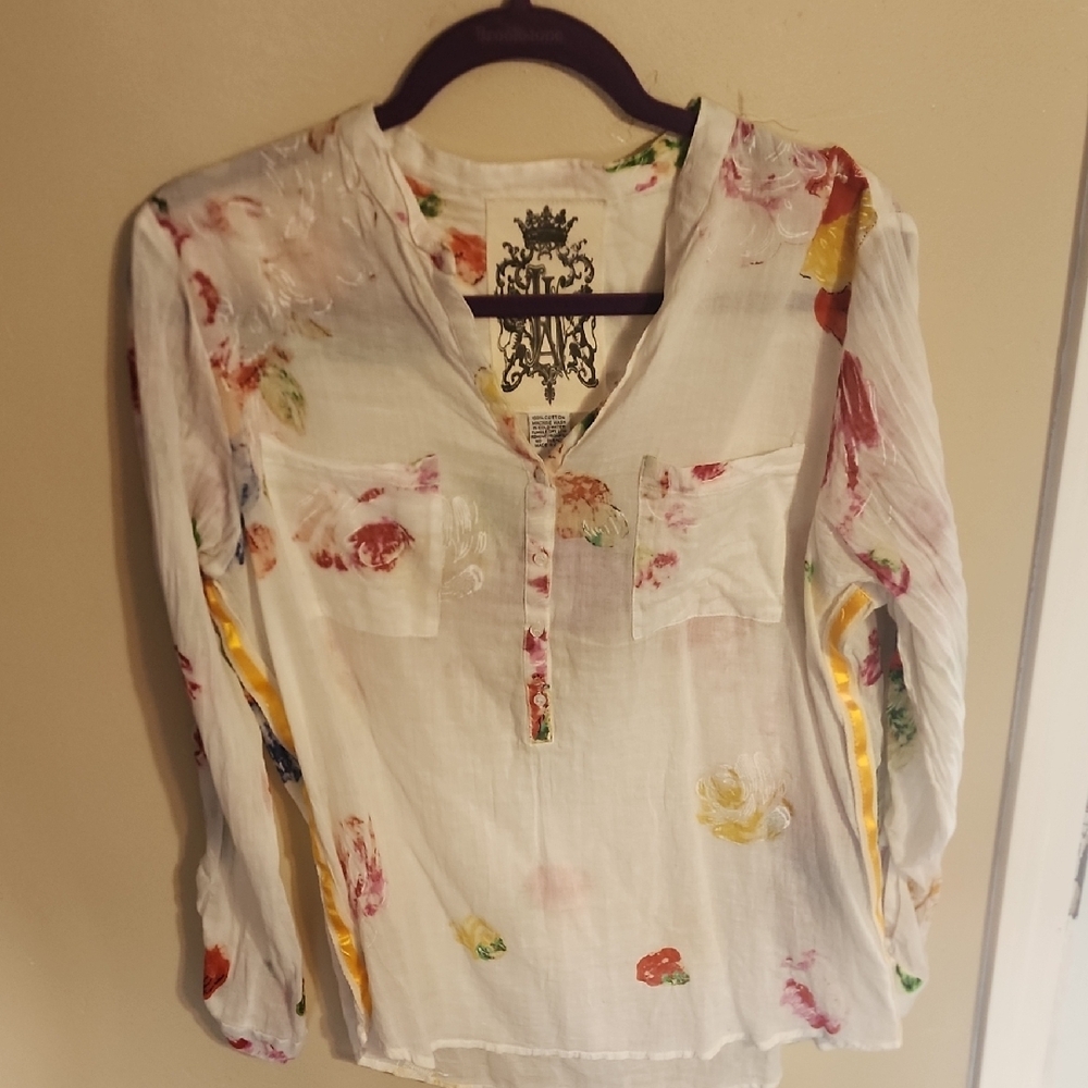Floral White Women's Top